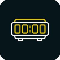 digital alarma reloj vector icono diseño