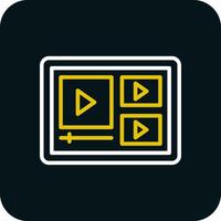 Video Player  Vector Icon Design