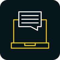 Online Chat Vector Icon Design