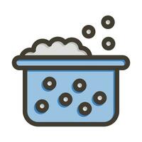 Jacuzzi Vector Thick Line Filled Colors Icon For Personal And Commercial Use.