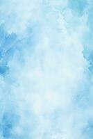 Blue watercolor background for abstract designs photo