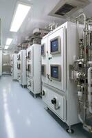 Laboratory room equipped with cryofreeze chambers photo