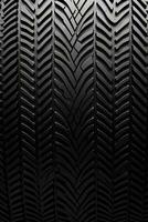 Seamless car tire tracks texture on white background with a seamless design photo