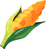 Hand Drawn Pod corn in flat style png