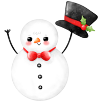 pupazzo di neve acquerello, carino Natale, Natale, pupazzo di neve png