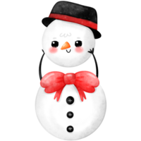 boneco de neve aquarela, fofa Natal, Natal, boneco de neve png