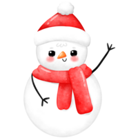 boneco de neve aquarela, fofa Natal, Natal, boneco de neve png