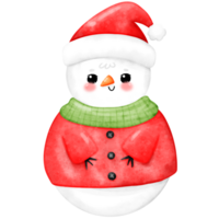 boneco de neve aquarela, fofa Natal, Natal, boneco de neve png