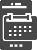 Calendar schedule icon symbol image vector. Illustration of the modern appointment reminder agenda symbol graphic design image. EPS 10 vector