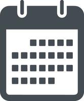 Calendar schedule icon symbol image vector. Illustration of the modern appointment reminder agenda symbol graphic design image. EPS 10 vector