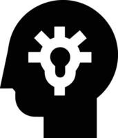 Brain idea symbol icon vector image. Illustration of the creative intelligence think design image. EPS 10