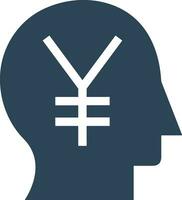 Brain idea symbol icon vector image. Illustration of the creative intelligence think design image. EPS 10