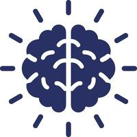 Brain idea symbol icon vector image. Illustration of the creative intelligence think design image. EPS 10