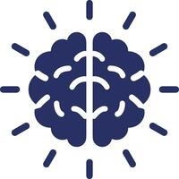 Brain idea symbol icon vector image. Illustration of the creative intelligence think design image. EPS 10