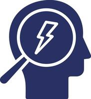 Brain idea symbol icon vector image. Illustration of the creative intelligence think design image. EPS 10