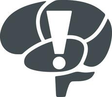 Brain idea symbol icon vector image. Illustration of the creative intelligence think design image. EPS 10