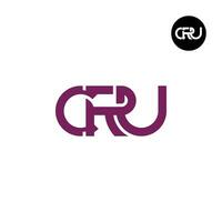 Letter CRU Monogram Logo Design vector