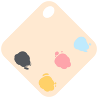 Farbe Palette Gemälde Tafel Basic gestalten png