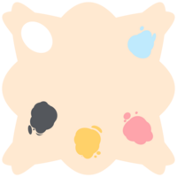 Farbe Palette Gemälde Tafel Basic gestalten png