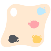 Farbe Palette Gemälde Tafel Basic gestalten png