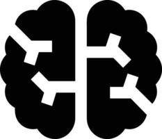 Brain idea symbol icon vector image. Illustration of the creative intelligence think design image. EPS 10