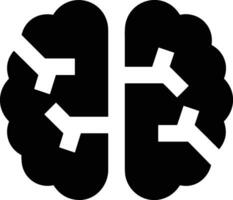 Brain idea symbol icon vector image. Illustration of the creative intelligence think design image. EPS 10