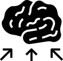 Brain idea symbol icon vector image. Illustration of the creative intelligence think design image. EPS 10