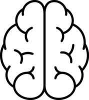 Brain idea symbol icon vector image. Illustration of the creative intelligence think design image. EPS 10