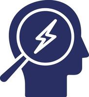 Brain idea symbol icon vector image. Illustration of the creative intelligence think design image. EPS 10