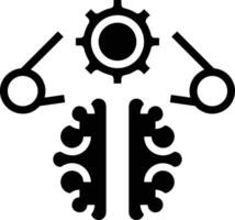 Brain idea symbol icon vector image. Illustration of the creative intelligence think design image. EPS 10