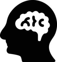 Brain idea symbol icon vector image. Illustration of the creative intelligence think design image. EPS 10