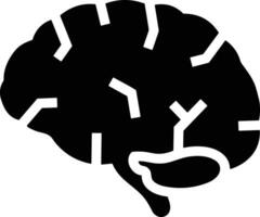 Brain idea symbol icon vector image. Illustration of the creative intelligence think design image. EPS 10