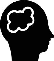 Brain idea symbol icon vector image. Illustration of the creative intelligence think design image. EPS 10