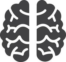 Brain idea symbol icon vector image. Illustration of the creative intelligence think design image. EPS 10