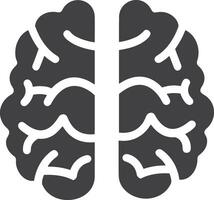 Brain idea symbol icon vector image. Illustration of the creative intelligence think design image. EPS 10