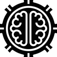 Brain idea symbol icon vector image. Illustration of the creative intelligence think design image. EPS 10