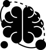 Brain idea symbol icon vector image. Illustration of the creative intelligence think design image. EPS 10