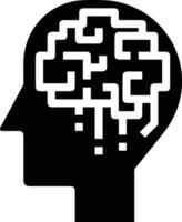 Brain idea symbol icon vector image. Illustration of the creative intelligence think design image. EPS 10