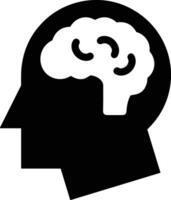 Brain idea symbol icon vector image. Illustration of the creative intelligence think design image. EPS 10