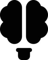 Brain idea symbol icon vector image. Illustration of the creative intelligence think design image. EPS 10