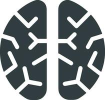 Brain idea symbol icon vector image. Illustration of the creative intelligence think design image. EPS 10