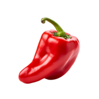 Sweet red pepper isolated. AI Generated png