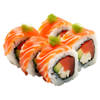 maki sushi voedsel geïsoleerd. ai gegenereerd png