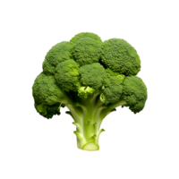 en broccoli på en transparent bakgrund png isolerat. ai genererad