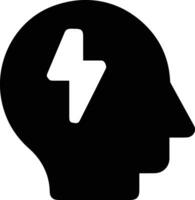 Brain idea symbol icon vector image. Illustration of the creative intelligence think design image. EPS 10