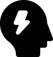 Brain idea symbol icon vector image. Illustration of the creative intelligence think design image. EPS 10