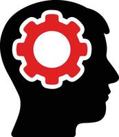 Brain idea symbol icon vector image. Illustration of the creative intelligence think design image. EPS 10