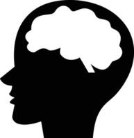 Brain idea symbol icon vector image. Illustration of the creative intelligence think design image. EPS 10