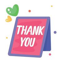 Trendy Gratitude Card vector