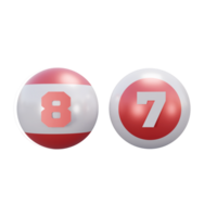 de billar pelotas 3d icono o 3d de billar pelota icono o 3d deporte de billar pelota icono png